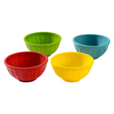 Abaodam 4pcs Muffin Molds Non-stick Round Baking Cups for Cake Baking Tools Random Colors for Birthdays and Parties