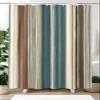 Houseown Shower Curtain, Boho Style Stripe Vertical Stripe Washable Shower Curtain with Hooks Bath Decor Fabric Shower Curtains for Bathroom, Hotel, Stalls, Bathtubs, 36x72 in view 2