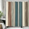 Houseown Shower Curtain, Boho Style Stripe Vertical Stripe Washable Shower Curtain with Hooks Bath Decor Fabric Shower Curtains for Bathroom, Hotel, Stalls, Bathtubs, 36x72 in view 3