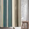 Houseown Shower Curtain, Boho Style Stripe Vertical Stripe Washable Shower Curtain with Hooks Bath Decor Fabric Shower Curtains for Bathroom, Hotel, Stalls, Bathtubs, 36x72 in view 4