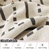 1/2/3/4 Seaters Sofa Throw Covers Printed Sofa Towel Chenille Sofa Slipcover With Tassels L/U Shape Anti-Slip Luxury Couch Cover Multipurpose Throws Blankets For Sofas Picnic(180X130cm,Gray 5) view 3