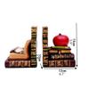 JYARZ Mordern Bookends European Retro Creativity Bookend Resin Book Ends Ornaments Book Stopper Study Room Home Office Decoration Gifts Bookend Decorative Bookend Supports view 2