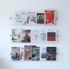 SHYP Wall Mount Acrylic Brochure Holder Magazine Rack Floating Bookshelf Wall Decor Display Stand Literature Storage Rack for Home, Living Room, Office, Clear - 3 Pack (Size : 100cm/39.4in) view 1