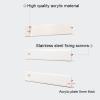 SHYP Wall Mount Acrylic Brochure Holder Magazine Rack Floating Bookshelf Wall Decor Display Stand Literature Storage Rack for Home, Living Room, Office, Clear - 3 Pack (Size : 100cm/39.4in) view 3