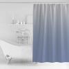 Shower Curtain, Minimalist Blue and Grey Gradient Washable Shower Curtain with Hooks Bath Decor Fabric Shower Curtains for Bathroom, Hotel, Stalls, Bathtubs, 60x72 in view 2