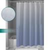 Shower Curtain, Minimalist Blue and Grey Gradient Washable Shower Curtain with Hooks Bath Decor Fabric Shower Curtains for Bathroom, Hotel, Stalls, Bathtubs, 60x72 in view 3