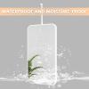 Renmlion Ceiling Hanging Mirror with Metal Framed Bathroom Mirror, White Ceiling Mounted Mirrors Wall Vanity Makeup Mirror Simple Glass Mirror Clear and Practical, White (Size : 40cmx70cm) view 4