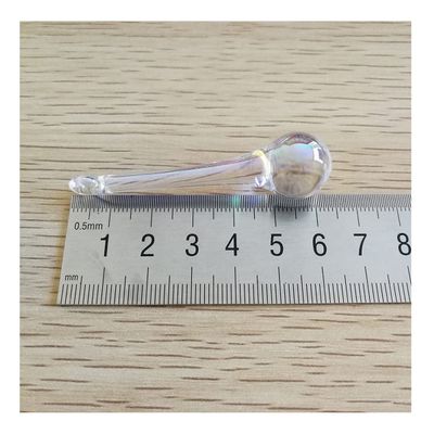 Chandelier Crystal Prisms Pendants 10 Piece Crystal Raindrop Pendant 16 * 60mm Glass Parts for Lighting Chandelier Prisms Chandelier Crystal Prisms Pendants (Color : AB)