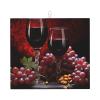 Wine And Grapes Dish Drying Mat - Reversible Microfiber Design - Absorbent And Versatile Kitchen Essential 18x16 Inch view 1