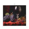Wine And Grapes Dish Drying Mat - Reversible Microfiber Design - Absorbent And Versatile Kitchen Essential 18x16 Inch view 1