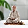 YTDJJWLS 13.7cm Bodhidharma Zen Purple Sand Buddhism Figure Statues for Decoration Home Living Room Tea Room view 1