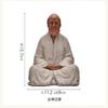YTDJJWLS 13.7cm Bodhidharma Zen Purple Sand Buddhism Figure Statues for Decoration Home Living Room Tea Room view 2
