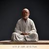 YTDJJWLS 13.7cm Bodhidharma Zen Purple Sand Buddhism Figure Statues for Decoration Home Living Room Tea Room view 4