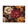 Colorful Flowers Dish Drying Mat - Reversible Microfiber Design - Absorbent And Versatile Kitchen Essential 18x24 Inch view 1