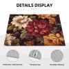 Colorful Flowers Dish Drying Mat - Reversible Microfiber Design - Absorbent And Versatile Kitchen Essential 18x24 Inch view 4
