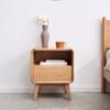 LINKIO Side Tables Bedroom Indoor Square Double Sliding Drawer Bedside Cabinet Living Room Side Cabinet Bedroom Large Capacity Locker Bed Side Table view 2