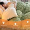 XHCTNN Super Warm Lamb Quilt Winter Blanket, Thickened Super Soft Insulation Hibiscus Winter Quilts - Double Sided Thicken Comforter Core(C,180 * 220cm/4.5kg) view 4