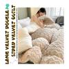 XHCTNN Super Warm Lamb Quilt Winter Blanket, Thickened Super Soft Insulation Hibiscus Winter Quilts - Double Sided Thicken Comforter Core(D,180 * 220cm/3.5kg) view 2