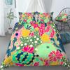 REALIN Cactus Flower Bedding Cactus Plants Succulent Plant Duvet Cover Set Girl Boy Kids Bed Sets 2/3/4PCS Quilt Covers/Sheets/Pillow Shams,Twin/Full/Queen/King (A,Queen-228x228cm-3PCS) view 2