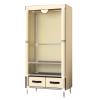 Amunpitic Portable Wardrobe Storage Closet, Closet Wardrobe Rack, Fabric Wardrobe with Hanging Rods for Bedroom, Easy to Assemble and Strong and Stable, for Hanging Clothes view 1