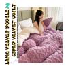 XHCTNN Super Warm Lamb Quilt Winter Blanket, Thickened Super Soft Insulation Hibiscus Winter Quilts - Double Sided Thicken Comforter Core(F,200 * 230cm/4kg) view 2