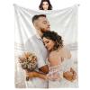 D-Story Custom Blanket with 1 Pictures Texts: Made in USA, Customized Blanket Personalized Photo Throw Blanket Customize Fathers Day Dad Mom Gifts for Friends Boyfriend Pet Birthday Valentines Day view 1