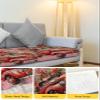 Christmas Truck Stretch Couch Sofa Cushion Covers,Sectional/Individual/L/T Shape Sofa Couch Slipcover Furniture Slip Cover Protector with Elastic Bottom,Farmhouse Flower Xmas Balls Pink S Size 2-PC view 4
