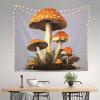 LZQPOEAS Edible Mushrooms Tapestry Wall Hanging for Living Room 60 x 51 in Tapestry for Bedroom Home Decor Tapestries Wall Art Hanging Personalized Wall Blanket Wall Hanging Decor for Party Supplies view 1