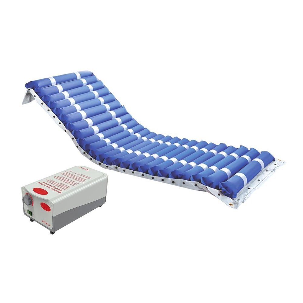 Tubular Anti-Decubitus Air Mattress with Air Pump - German Tech. Bed Sore Prevention System for Hospital and Home Care - CE Approved - Enhanced Comfort and Healing
