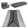 Bar Stool Covers 4 less Restaurant Booth Commercial Grade Vinyl Seat Bottom Custom Fit Replacement Cover - DIY Staple ON Installation with Color Choices (Dark Gray) view 1