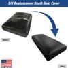 Bar Stool Covers 4 less Restaurant Booth Commercial Grade Vinyl Seat Bottom Custom Fit Replacement Cover - DIY Staple ON Installation with Color Choices (Dark Gray) view 2