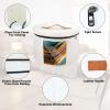 Qivine Round Hat Storage Box, Foldable Travel Hat Boxes for Women Storage, Stackable Felt Hat Boxes with Dustproof Lid Space Saving for Round Brim, Cowboy, Panama & Tweed Hats view 3