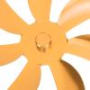 7 Blades Stove Fan Blade, Aluminum Alloy Universal Heat Powered Fireplace Fan Blade Replacement Part Wood Stove Fan Accessories (Gold) view 2