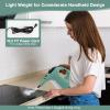 COSTWAY Handheld MultiPurpose Steam Cleaner with 17 Pieces, 350ml Large Capacity Steam Mop Continuous Fill water, Portable Chemical-Free Steamer for Home Use, Floors, Windows, 1400W, Green view 2