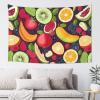 BTCOWZRV Fresh Fruit Pattern Print Tapestry Wall Hanging Lightweight Personalized Wall Blanket For Bedroom Living Room Dorm Party Wall Art Decor 60 X 40 Inches view 1