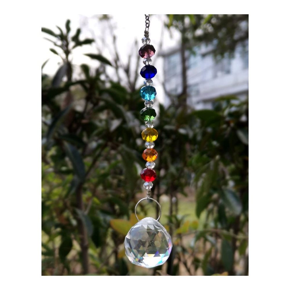 Chandelier Crystal Prisms Pendants 1pcs Crystal Faceted Ball Prism Hanging Pendants Beads Home Garden Decor Crystals Chandelier Crystal Prisms Pendants
