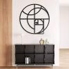 Golden Ratio Metal Wall Art, Fibonacci Spiral Metal Wall Art, Metal Wall Decor, Geometric Wall Art, Fibonacci Wall Art, Math Art, Living Room Decor, Home Decor, Housewarming Gift (Gold, 35"x35" | 90x90cm) view 3