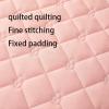 FCLDESHOP Easy Care,Thickened Quilted Deep Pocket Anti-Slip Bedding Sheets, Bedroom Hotel Homestay Solid Color Mattress Topper,Beige,180x200cm (3pcs) view 4