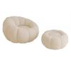 ESRADA Sofa Bean Bag Chair Tatami Sofa Bed with Footrest Chair Lazy Sofa Girl Lovely Bedroom Single Bay Window Small Sofa Chair Sofa Chair Floor Lounger Chair Beige view 1