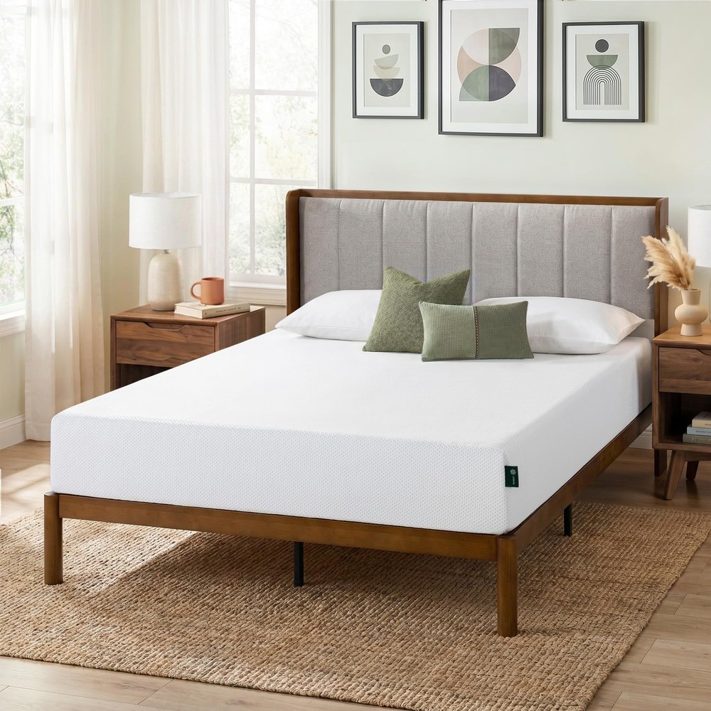 ZINUS 8 Inch Green Tea Cooling Gel Memory Foam Mattress / Cooling Gel Foam / Pressure Relieving / CertiPUR-US Certified / Bed-in-a-Box, Full
