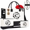 Adoryoung Monogram Personalized Initial Canvas Tote Bags for Women, Double-sided Embroidery Monogrammed Tote Bag Gifts (C) view 1