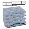 KEEPOW Reusable Mop Replacement Pads Compatible with Shark Vacmop VM252 VM200P12 VM252P10 VC205 VM190 VM200 QM250 VM250, Microfiber Mop Vac Pads Refills with Upgraded Design(1+2+4 Pads) view 1
