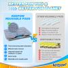 KEEPOW Reusable Mop Replacement Pads Compatible with Shark Vacmop VM252 VM200P12 VM252P10 VC205 VM190 VM200 QM250 VM250, Microfiber Mop Vac Pads Refills with Upgraded Design(1+2+4 Pads) view 3