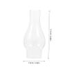 Kichvoe 3pcs Clear Oil Lamp Chimney Replacement Windproof Kerosene Lamp Accessory for Vintage Decor Enhances Ambiance Emergency Lighting view 2