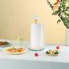 Paper Towel Holder Stand,Gold Countertop Paper Towel Roll Dispenser Holders with Round Base, Tissue Countert Filled with Crystal Sparkly Crushed Diamonds House Decor for Kitchen BathroomHeavy Weight view 2
