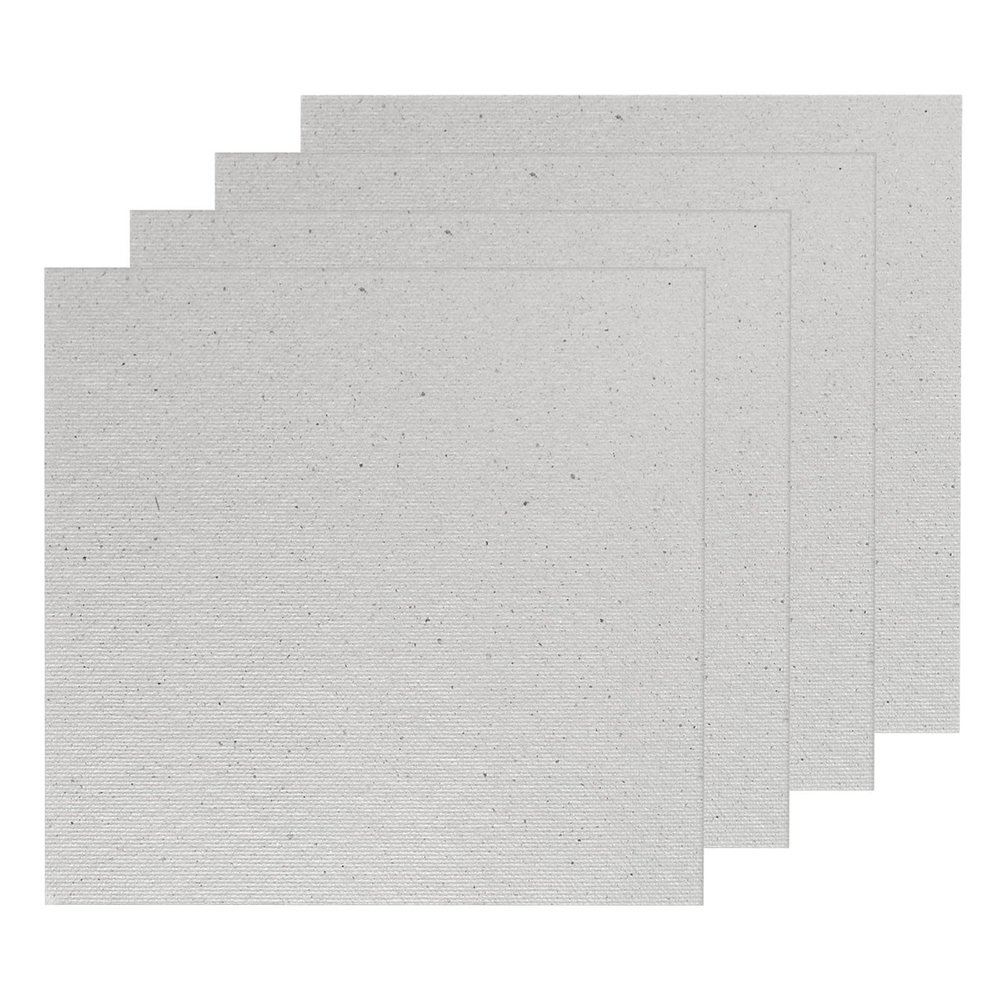 PATIKIL 5.1 x 5.1 in Microwave Waveguide Cover, 4pcs Universal Microwave Mica Plates Sheet 0.4mm Thick Replacement Part Heat Insulation for Microwave Oven