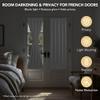 Deconovo Blackout French Door Curtains for Door Window, Dual Rod Pocket view 2
