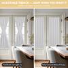 Deconovo Blackout French Door Curtains for Door Window, Dual Rod Pocket view 4