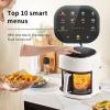 Digital Air Fryer, 4.5L Air Fryer Oven with 8 Cooking Presets and Air Fryer Accessories for Fries, Steak, Fish, Shrimp, Chicken, Pastry, Roaster (Color: view 3