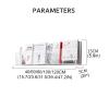 2 Pack Clear Acrylic Magazine Holder, Wall Mount Bookshelf Magazine Rack, Literature Storage Rack Brochure Holder File Display Shelf for Waiting Room, Living Room, Office, Home (Size : 120cm/47.2in) view 2